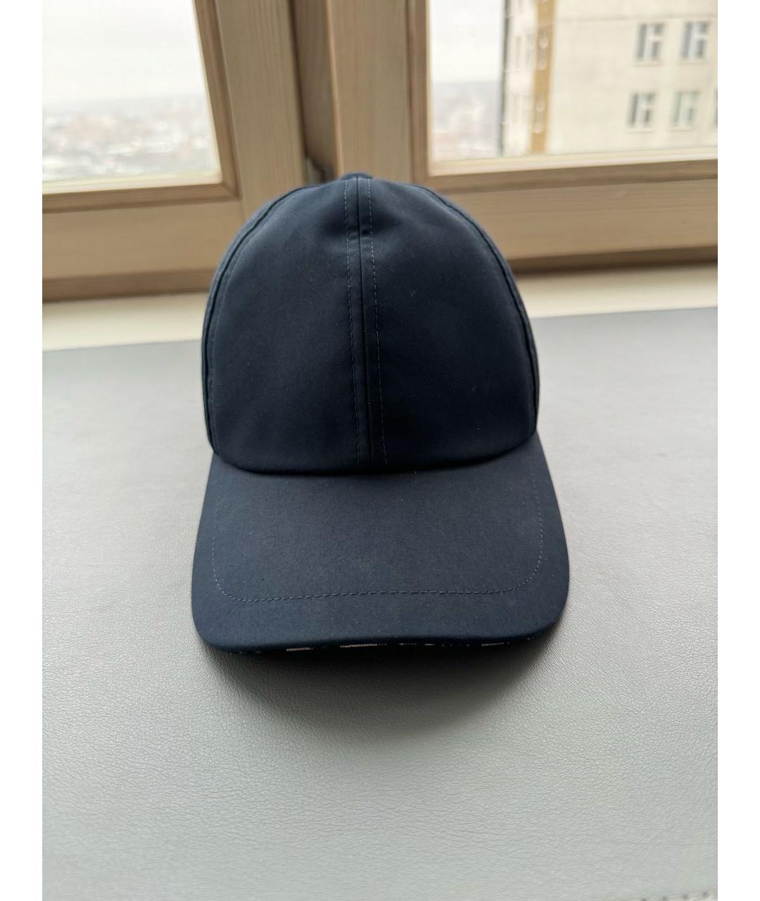 CHRISTIAN DIOR Темно-синяя хлопковая кепка/бейсболка, фото 6