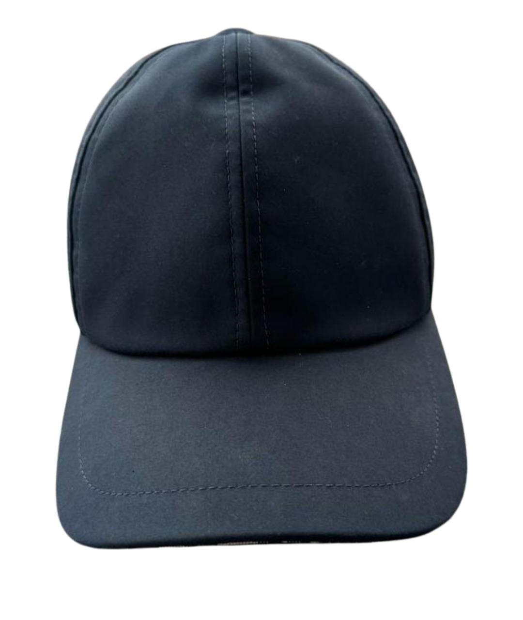 CHRISTIAN DIOR Темно-синяя хлопковая кепка/бейсболка, фото 1