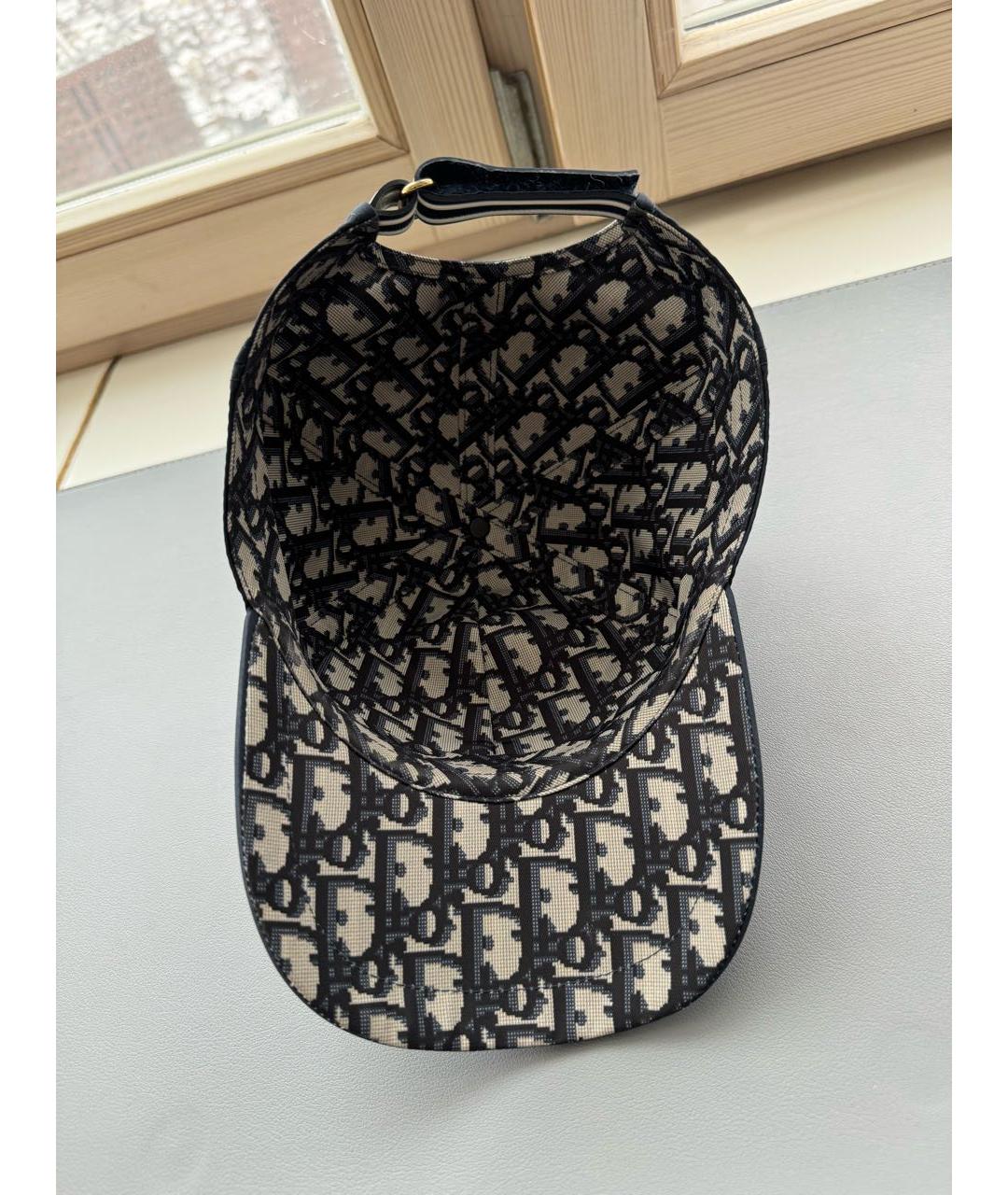 CHRISTIAN DIOR Темно-синяя хлопковая кепка/бейсболка, фото 5