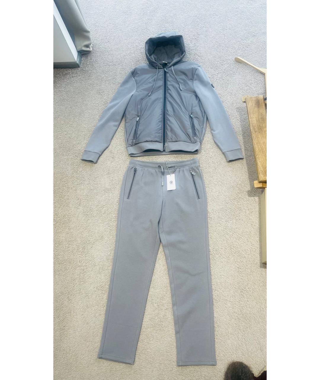 BOGNER Серый хлопковый спортивный костюм, фото 10