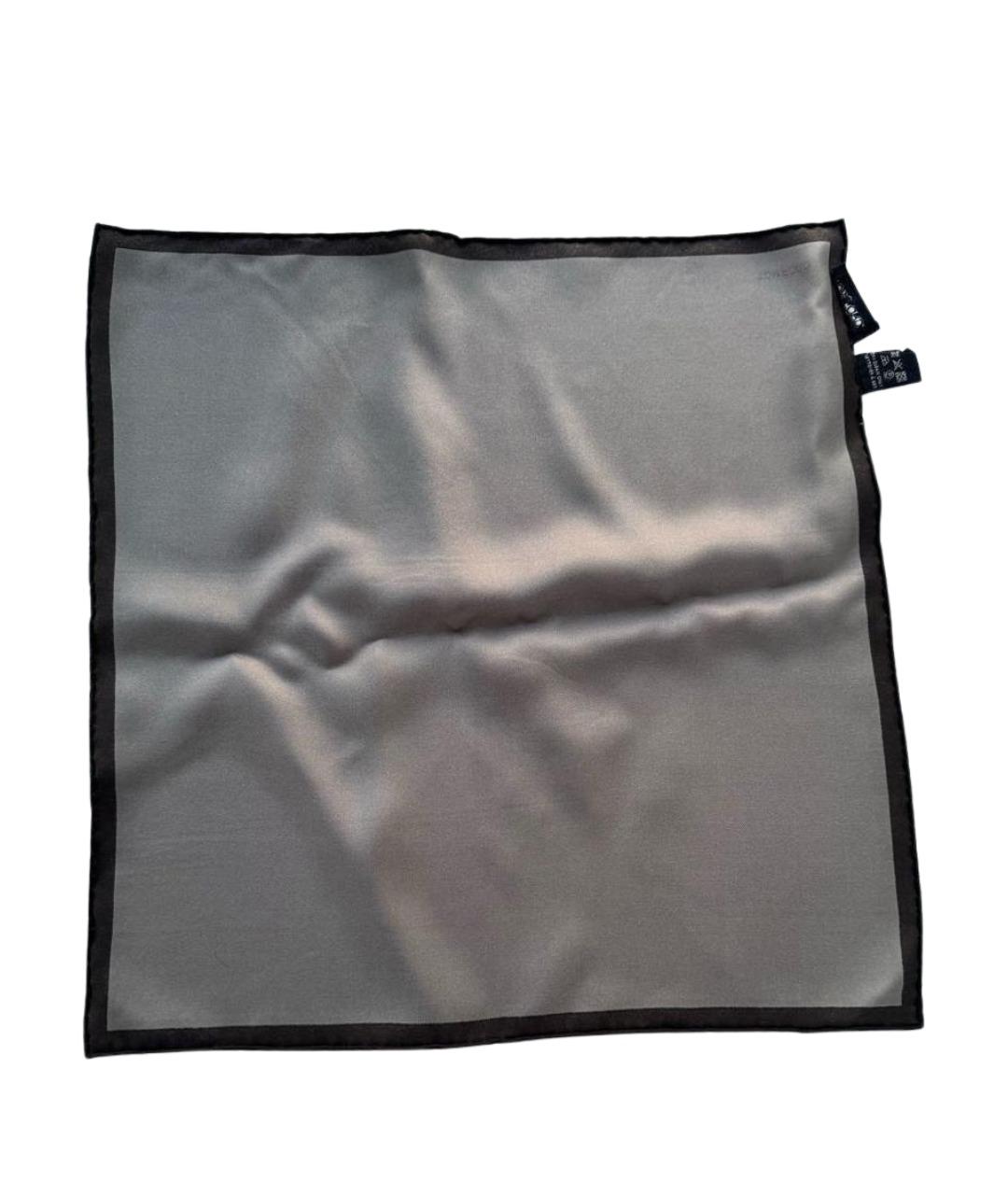 TOM FORD Серый шелковый платок, фото 1