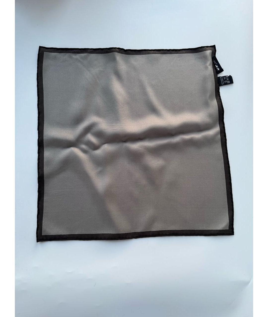 TOM FORD Серый шелковый платок, фото 8