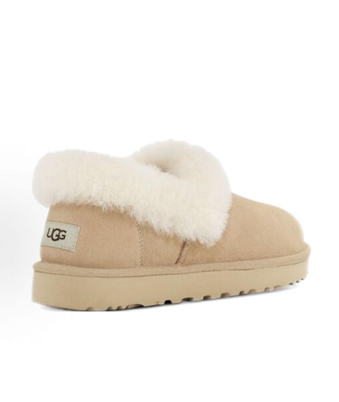 UGG AUSTRALIA Бежевые замшевые лоферы, фото 4