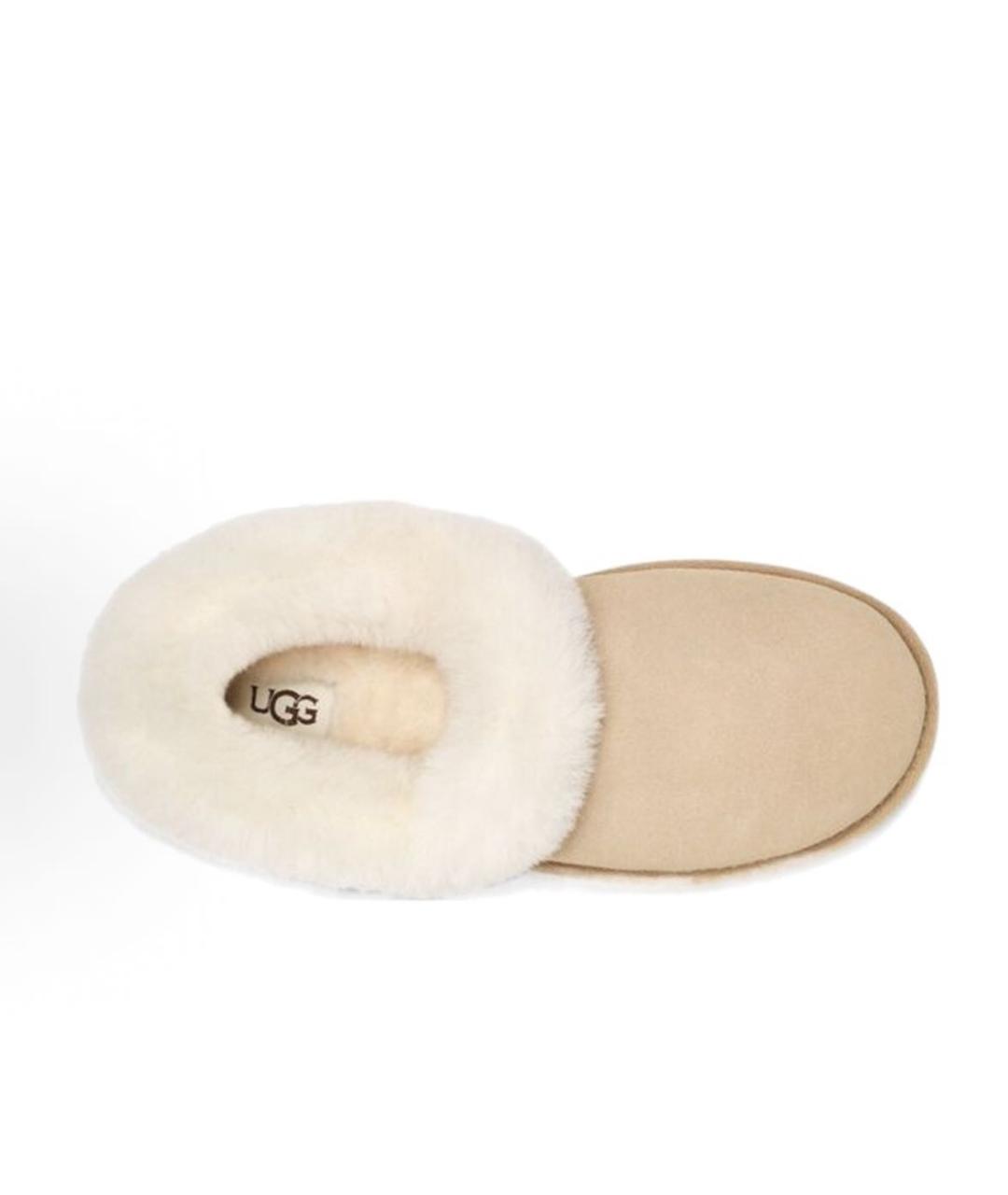 UGG AUSTRALIA Бежевые замшевые лоферы, фото 3