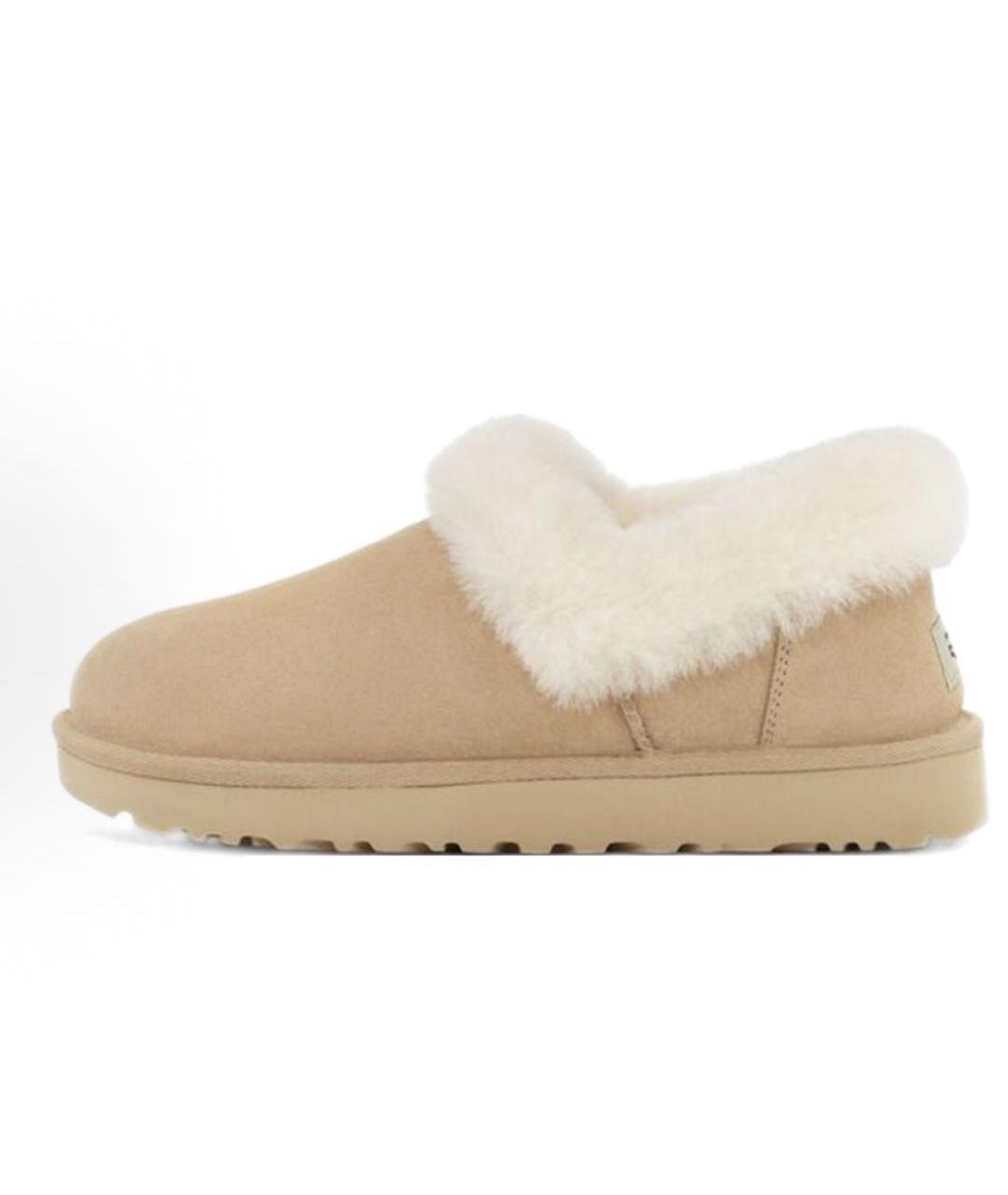 UGG AUSTRALIA Бежевые замшевые лоферы, фото 7