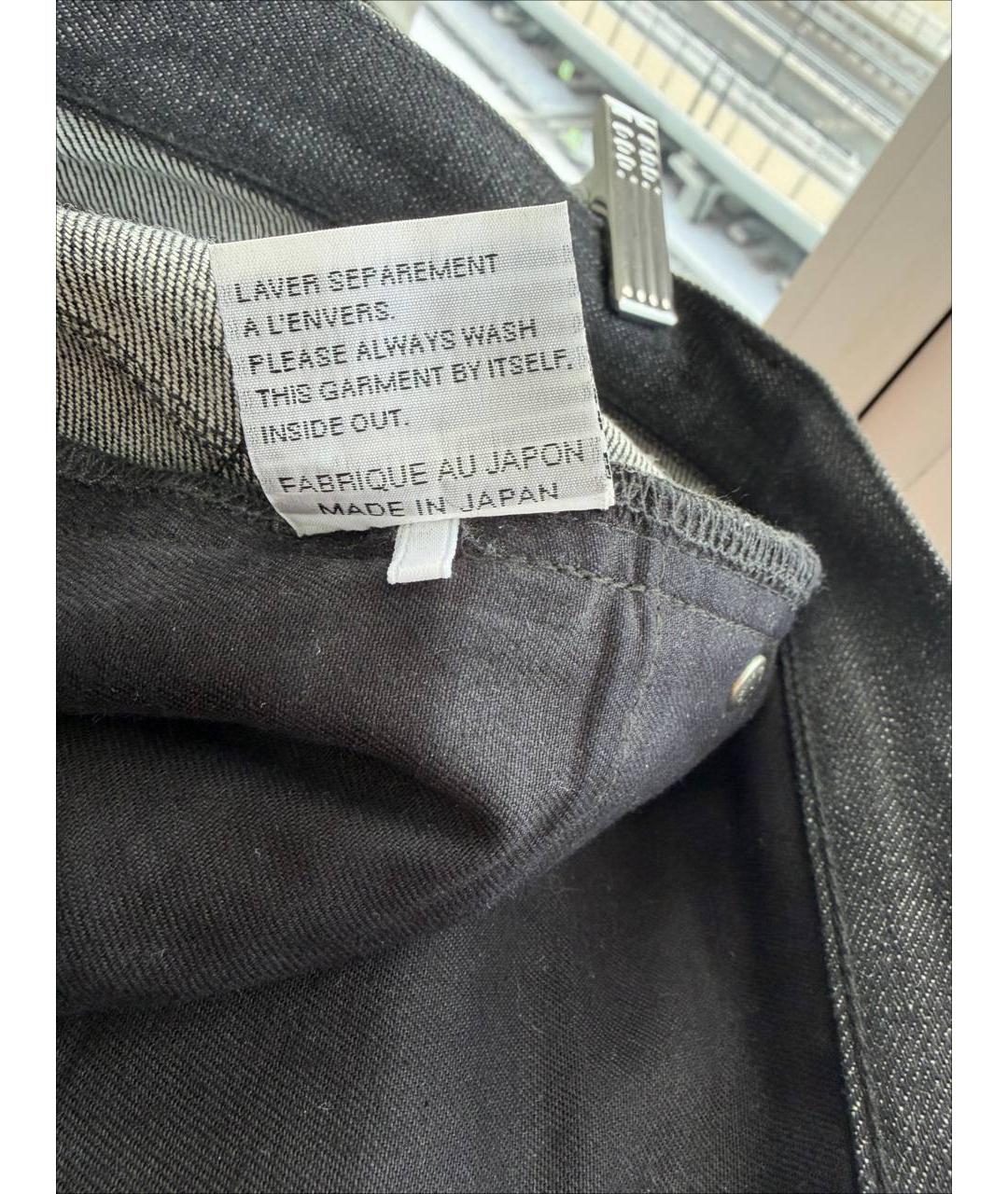 CHRISTIAN DIOR Черные хлопковые прямые джинсы, фото 9
