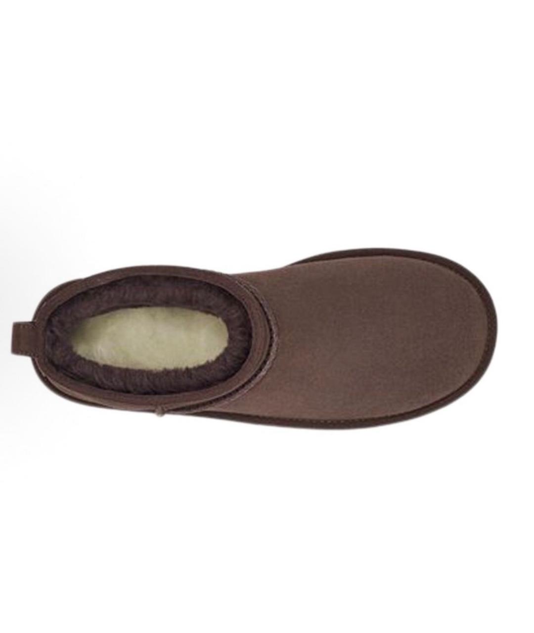 UGG AUSTRALIA Коричневые замшевые полусапоги, фото 4