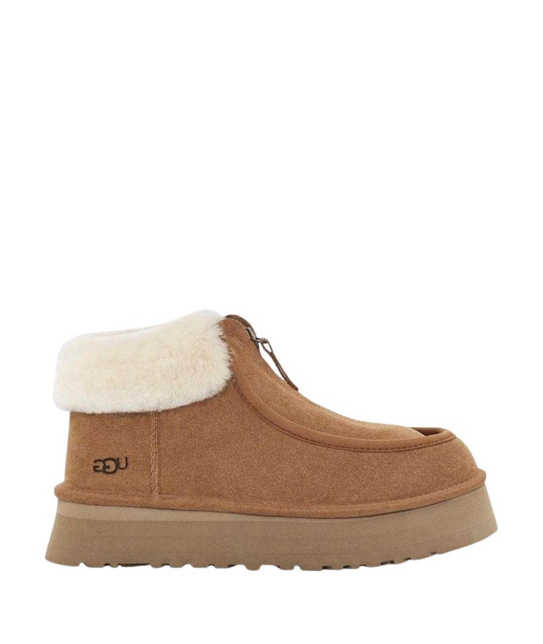 UGG AUSTRALIA Коричневые замшевые полусапоги, фото 1