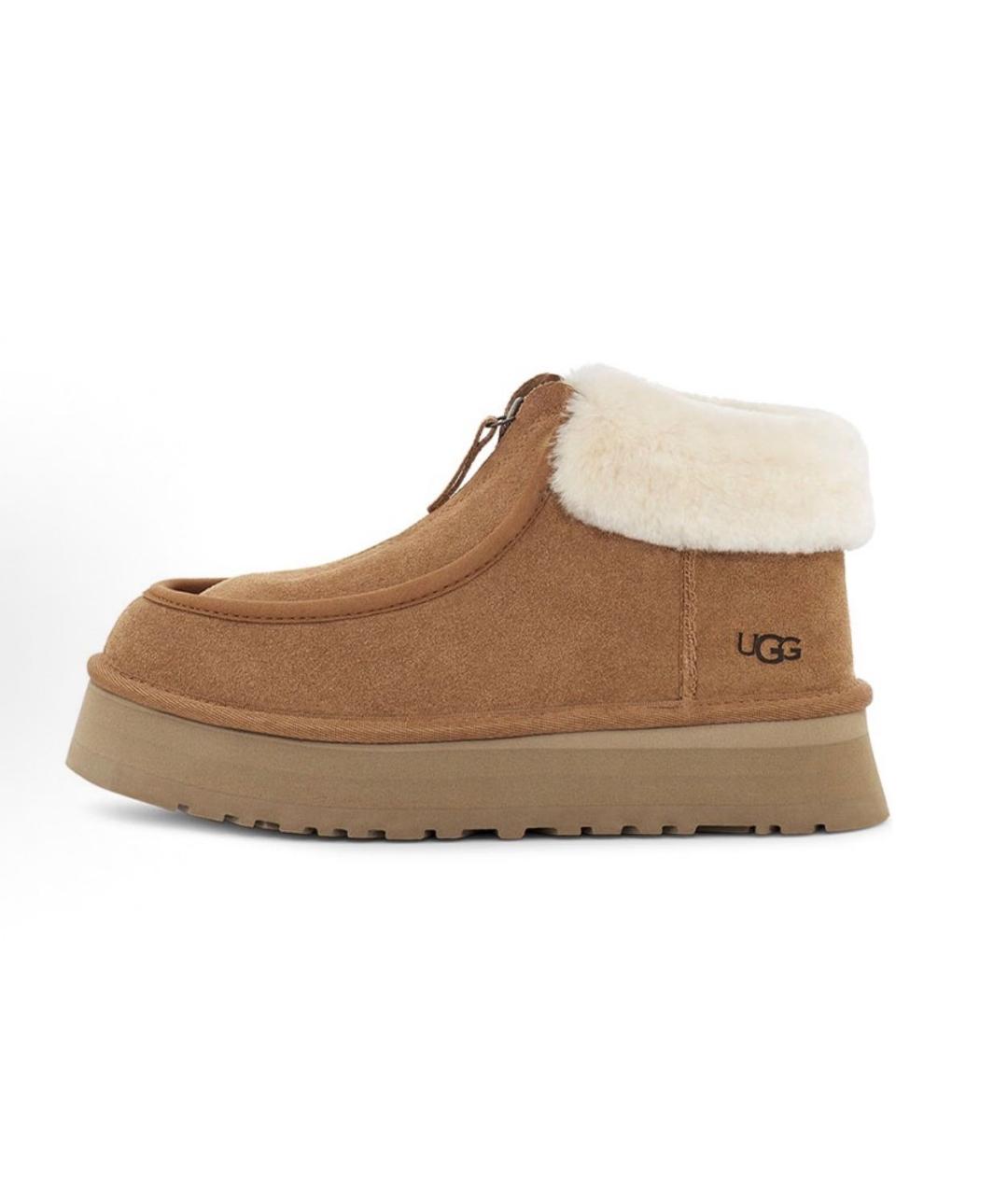UGG AUSTRALIA Коричневые замшевые полусапоги, фото 5