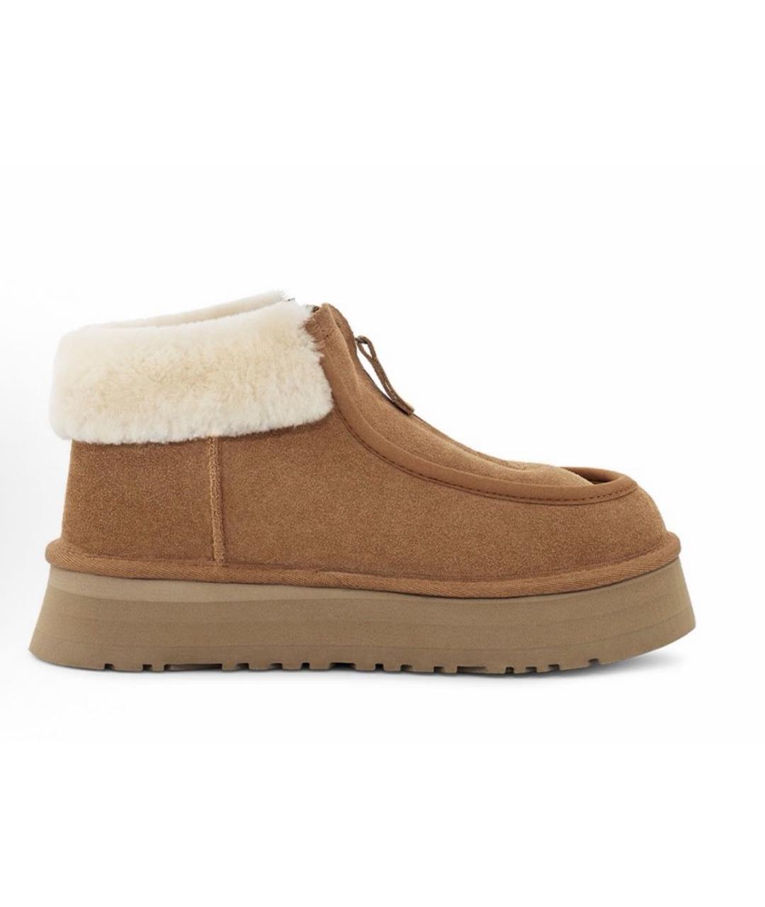 UGG AUSTRALIA Коричневые замшевые полусапоги, фото 2