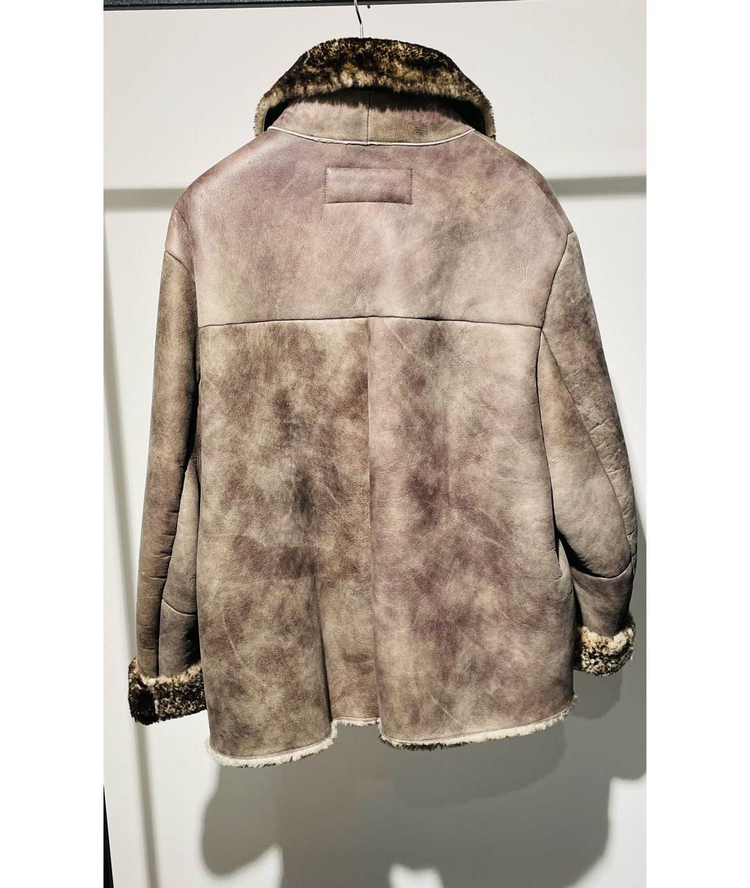 ACNE STUDIOS Антрацитовая меховая дубленка/шуба, фото 2