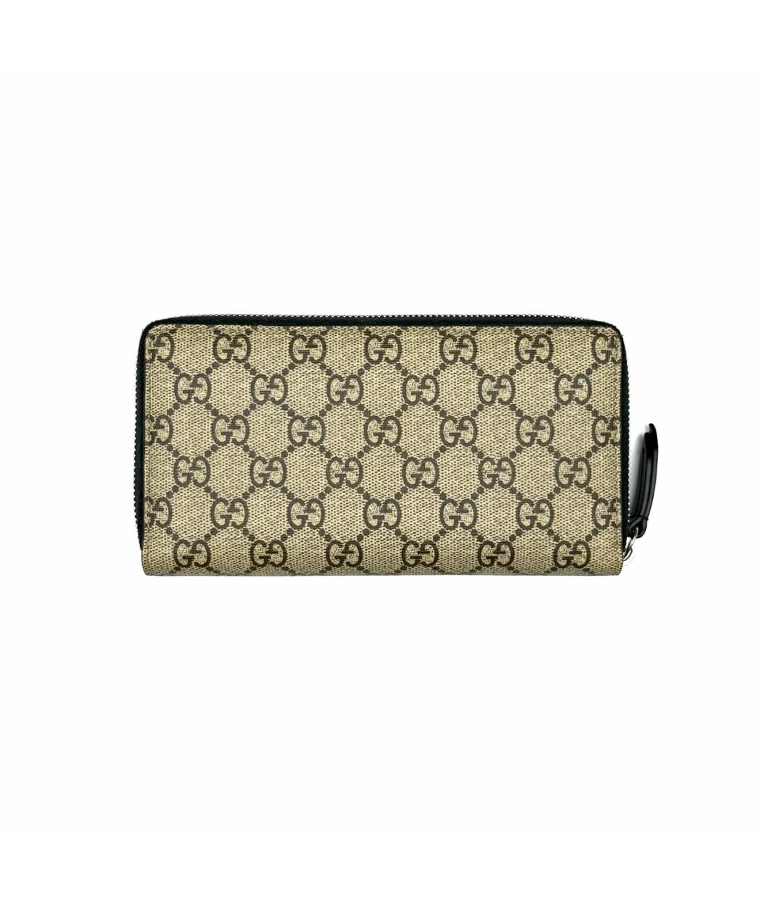 GUCCI Бежевый кожаный кошелек, фото 2