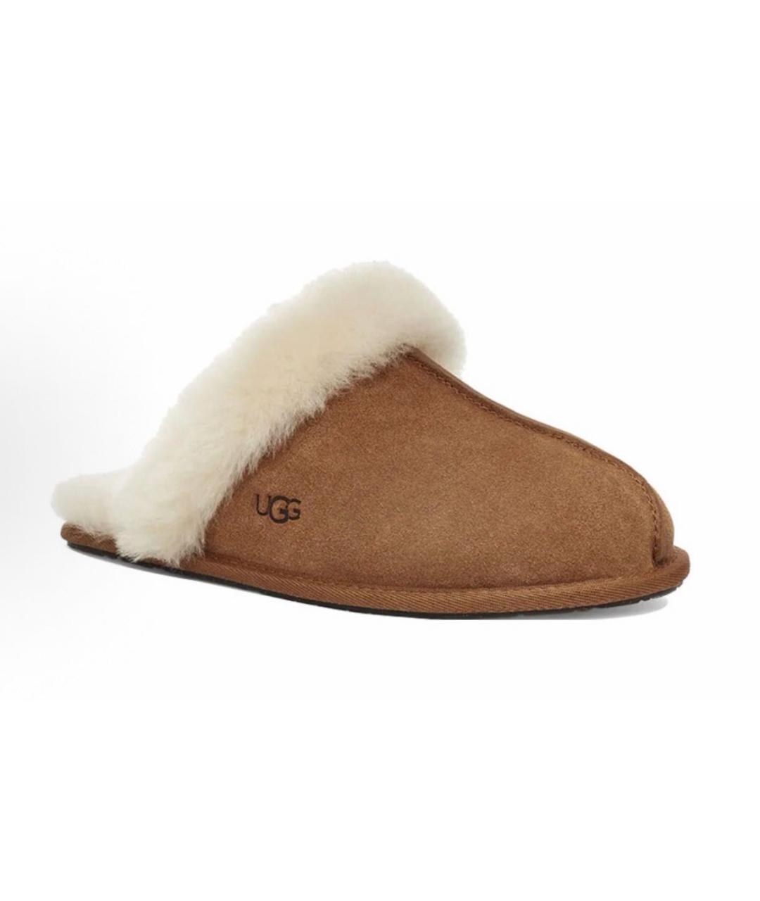 UGG AUSTRALIA Коричневые замшевые мюли, фото 3