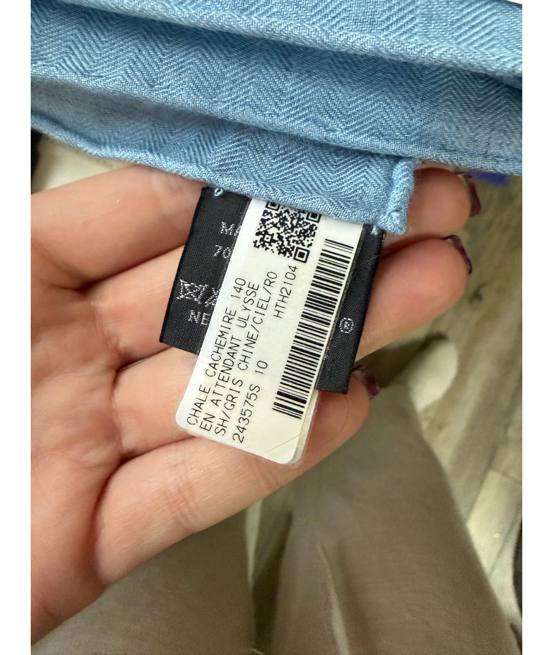 HERMES Мульти кашемировый платок, фото 3