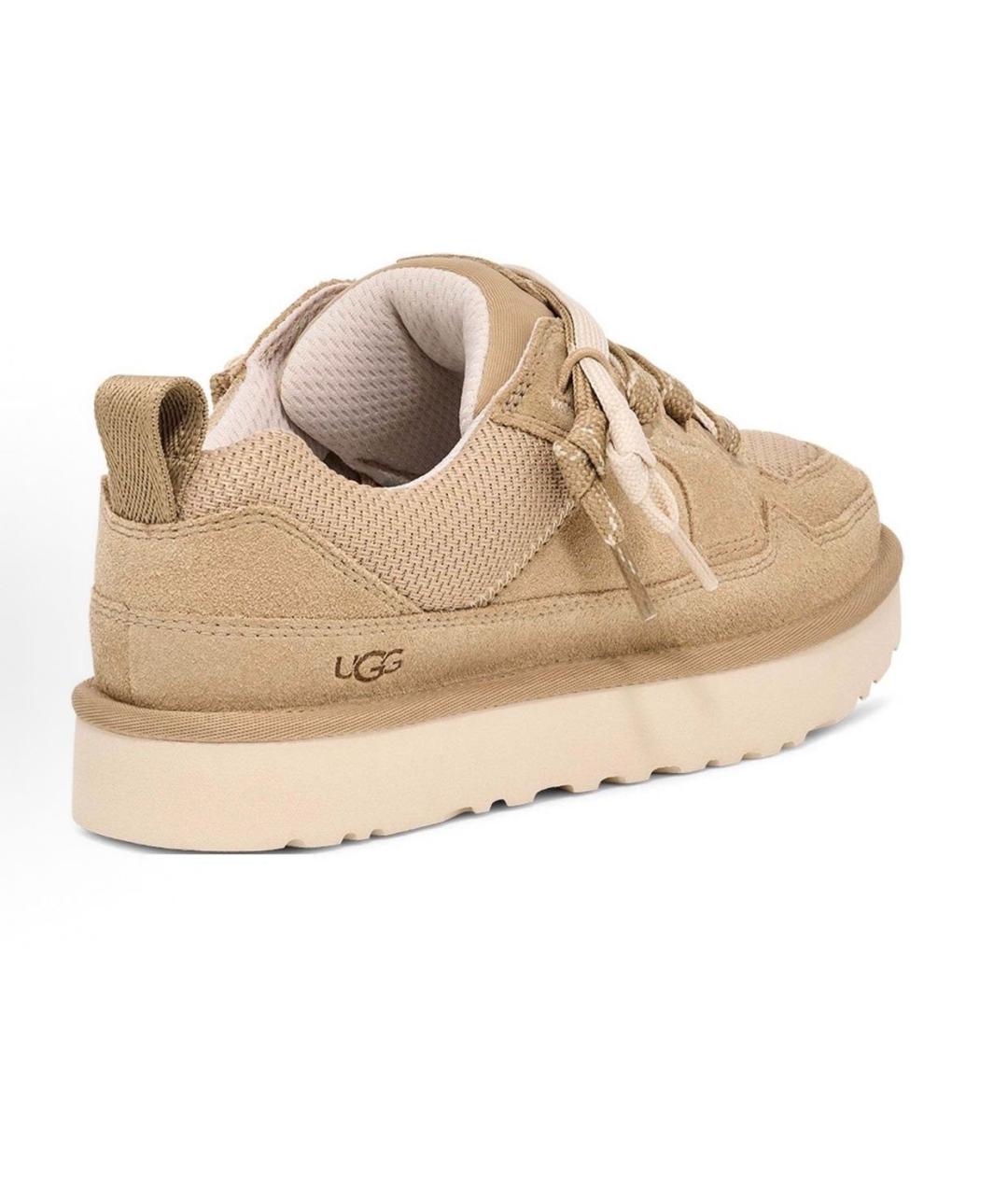 UGG AUSTRALIA Бежевые замшевые кроссовки, фото 3