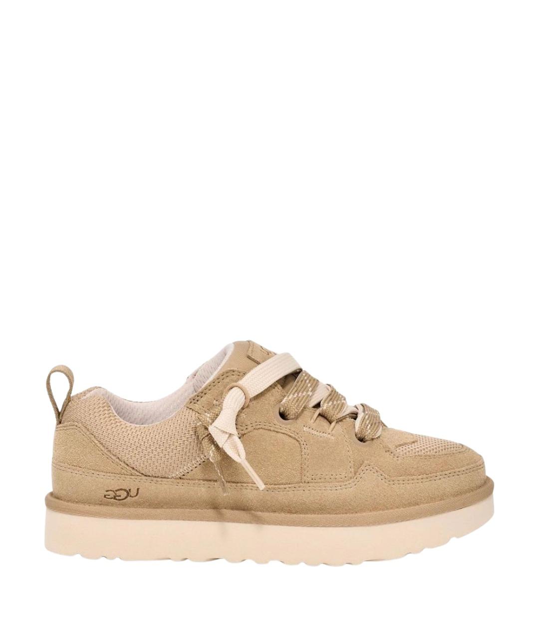 UGG AUSTRALIA Бежевые замшевые кроссовки, фото 1