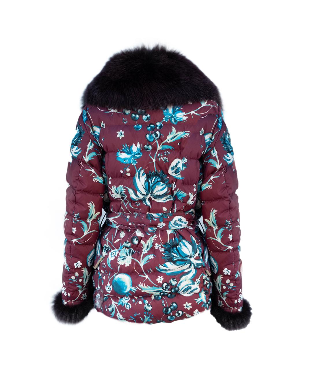 ROBERTO CAVALLI Бордовая полиэстеровая куртка, фото 2