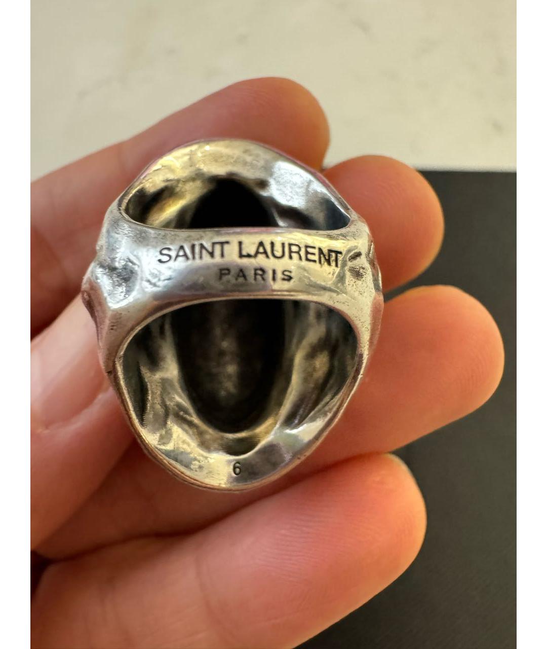 SAINT LAURENT Серебряное кольцо, фото 4