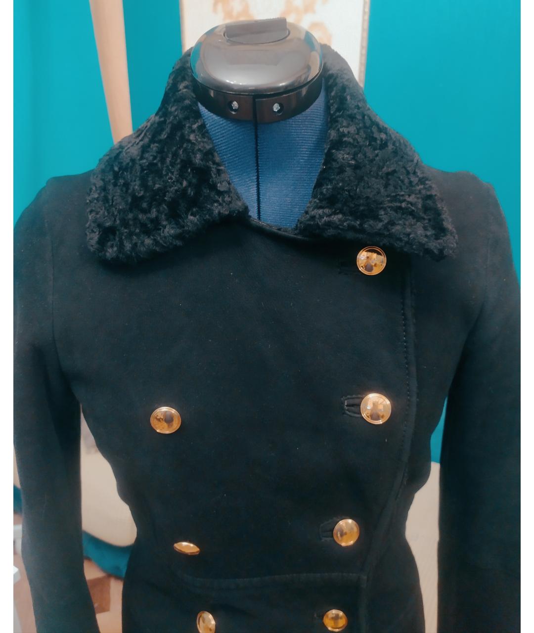 GUCCI Черная меховая дубленка, фото 2