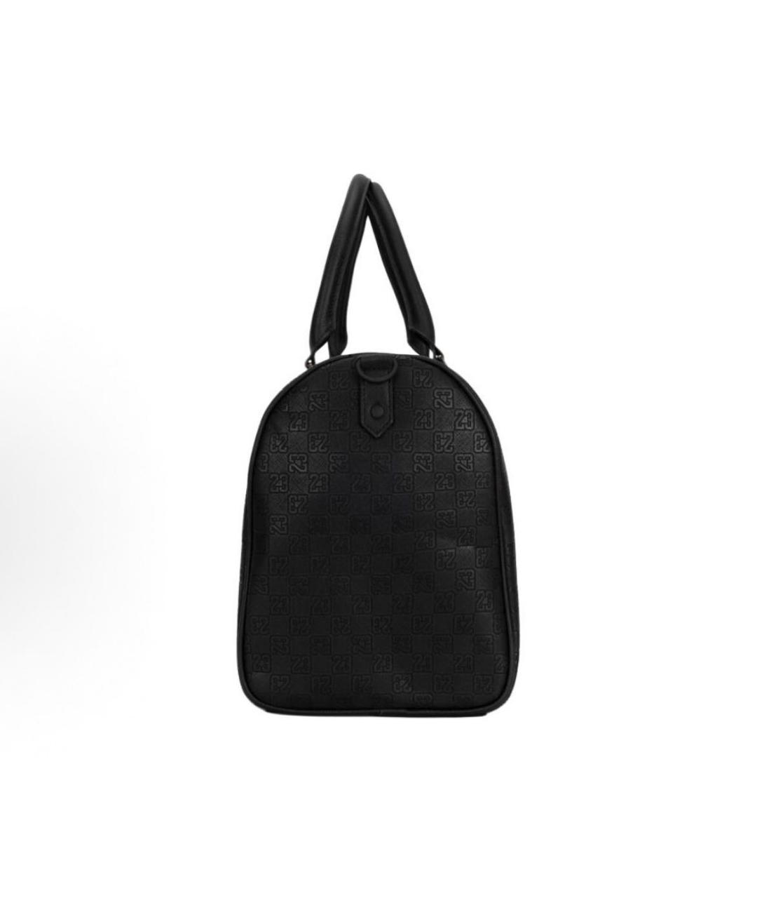 JORDAN Черная кожаная дорожная/спортивная сумка, фото 2