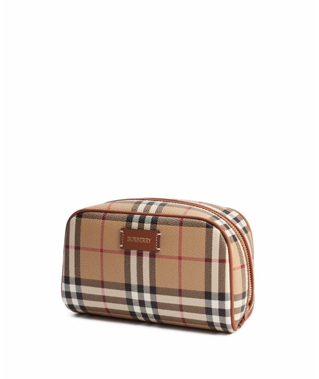 BURBERRY Бежевая косметичка, фото 5