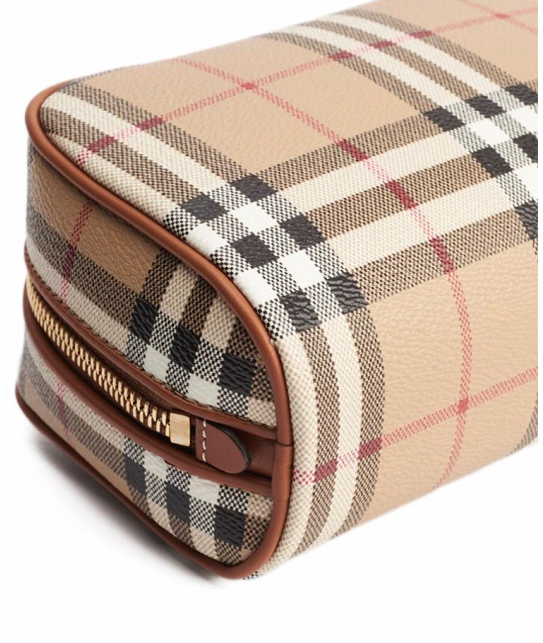 BURBERRY Бежевая косметичка, фото 7