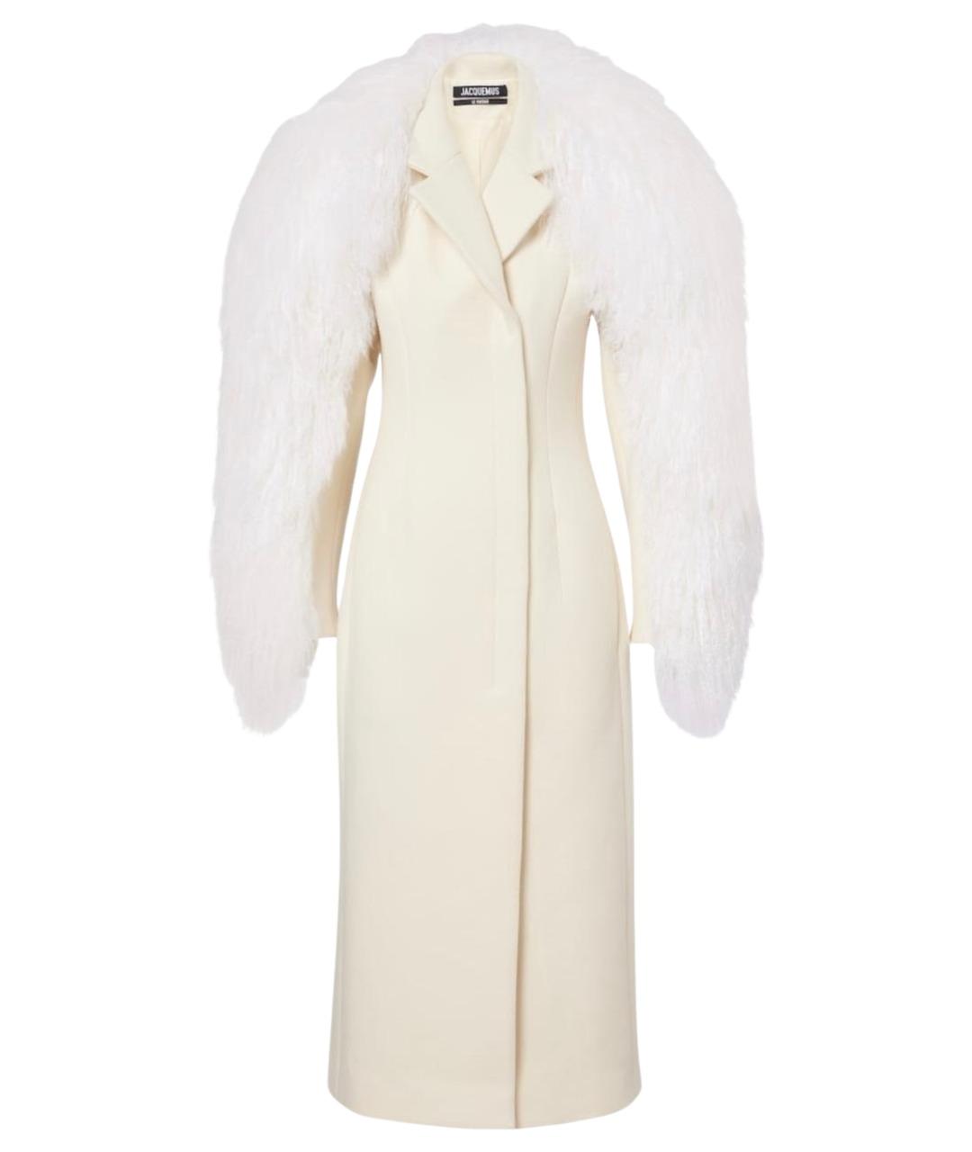 JACQUEMUS Белое шерстяное пальто, фото 1