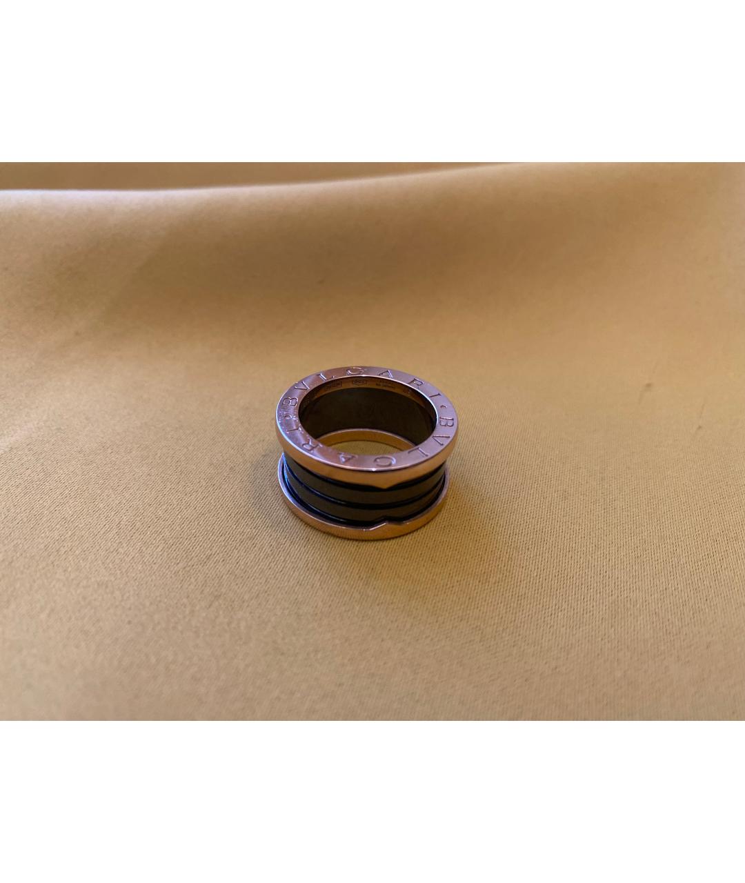 BVLGARI Черное кольцо из желтого золота, фото 3