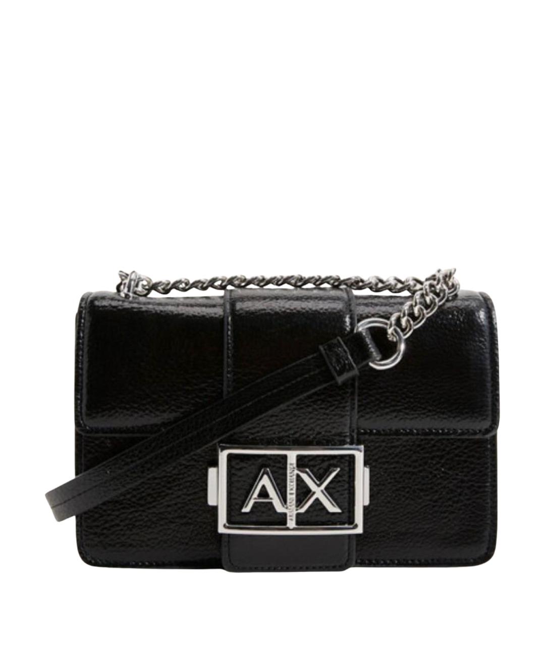 ARMANI EXCHANGE Черная сумка через плечо из искусственной кожи, фото 1