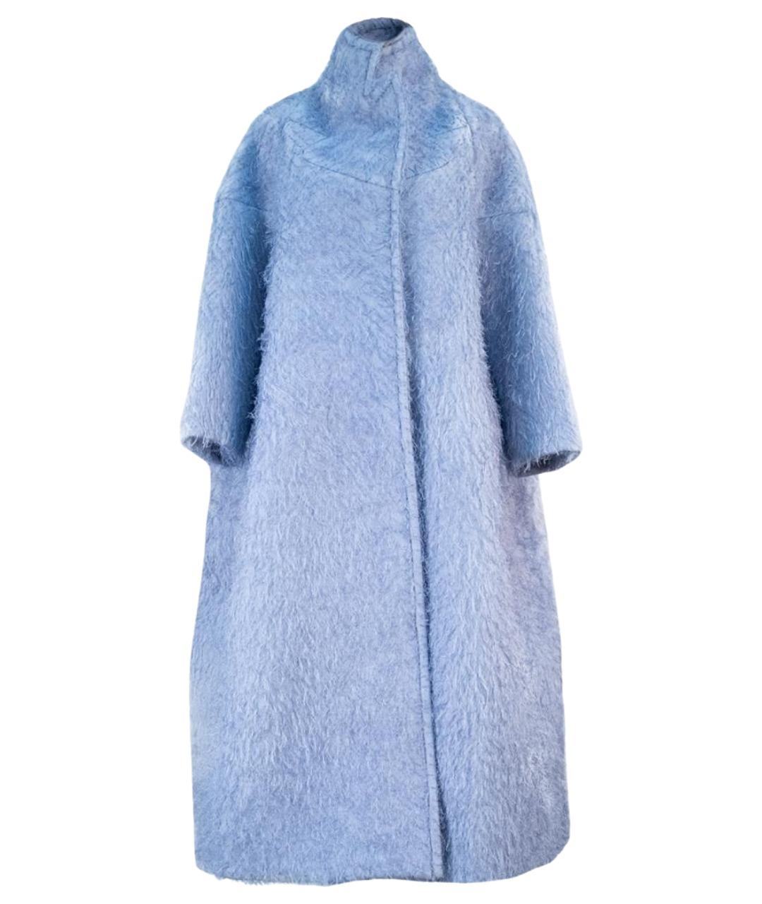 MAISON MARGIELA Голубое полиуретановое пальто, фото 1