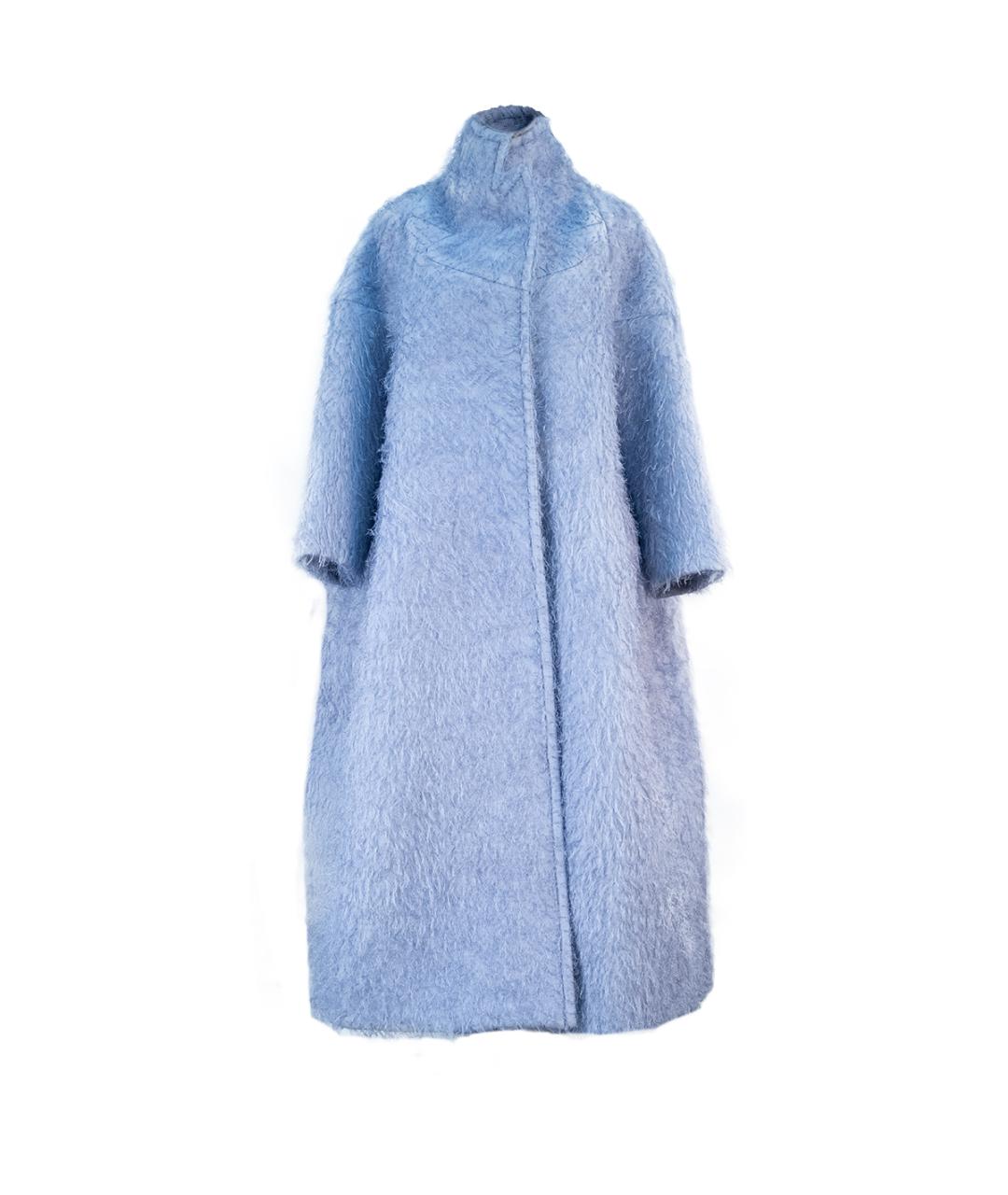 MAISON MARGIELA Голубое полиуретановое пальто, фото 7