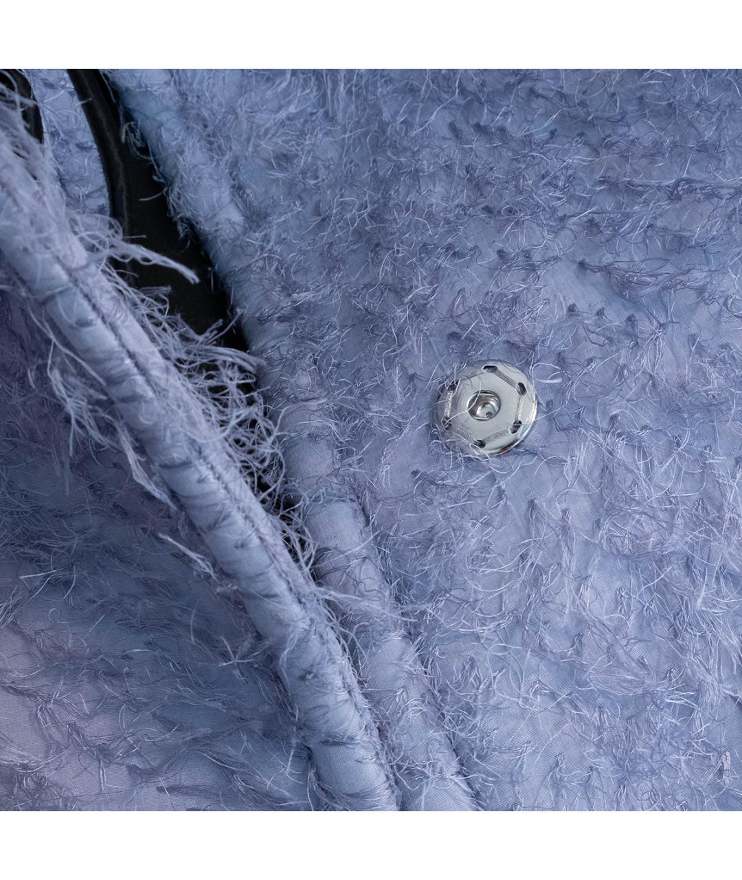 MAISON MARGIELA Голубое полиуретановое пальто, фото 4