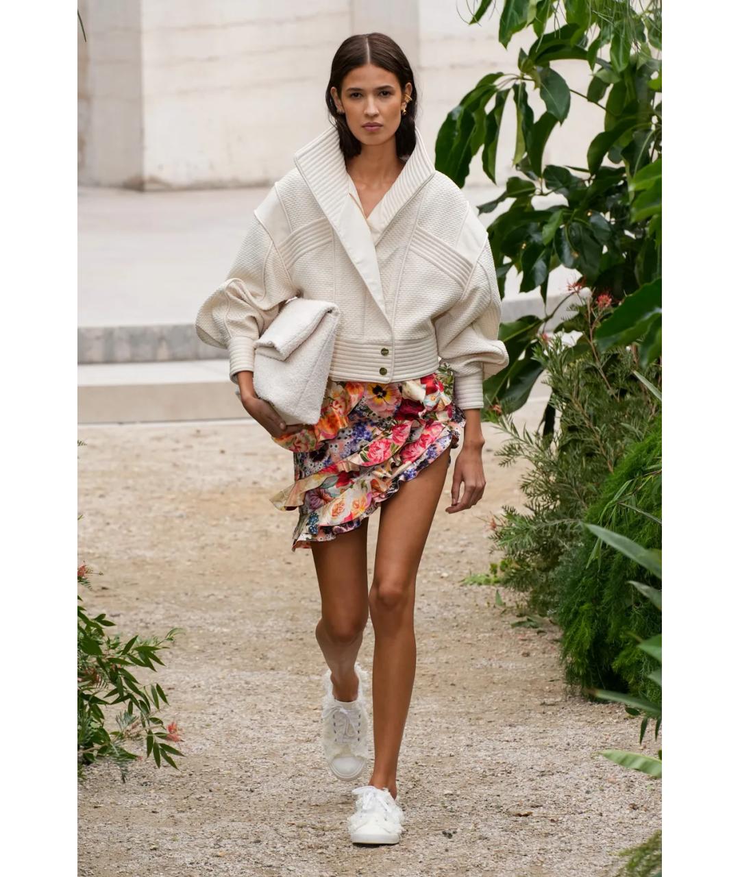 ZIMMERMANN Бежевый хлопко-эластановый жакет/пиджак, фото 4