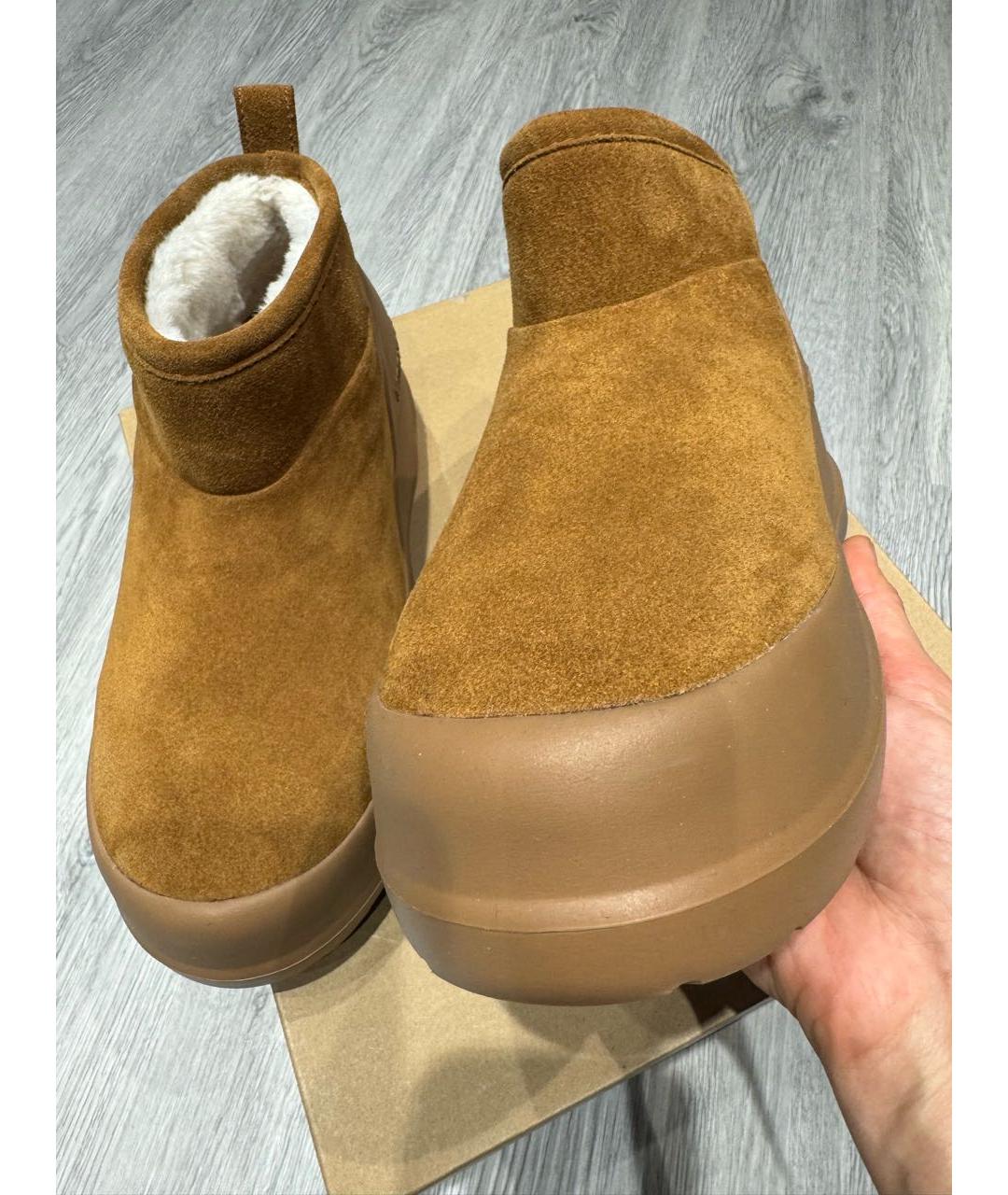 MOON BOOT Коричневые замшевые ботинки, фото 2