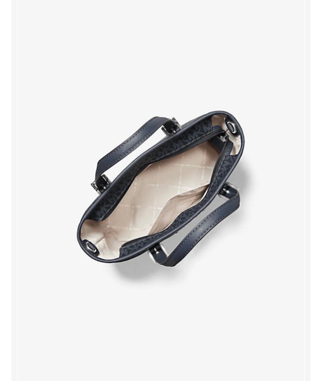 MICHAEL KORS Черная сумка с короткими ручками из искусственной кожи, фото 3