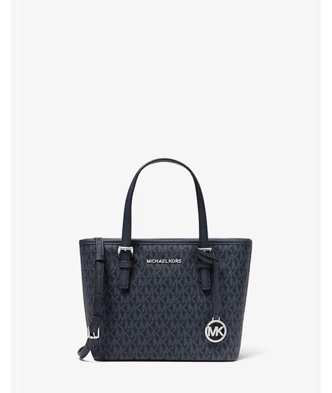 MICHAEL KORS Черная сумка с короткими ручками из искусственной кожи, фото 5