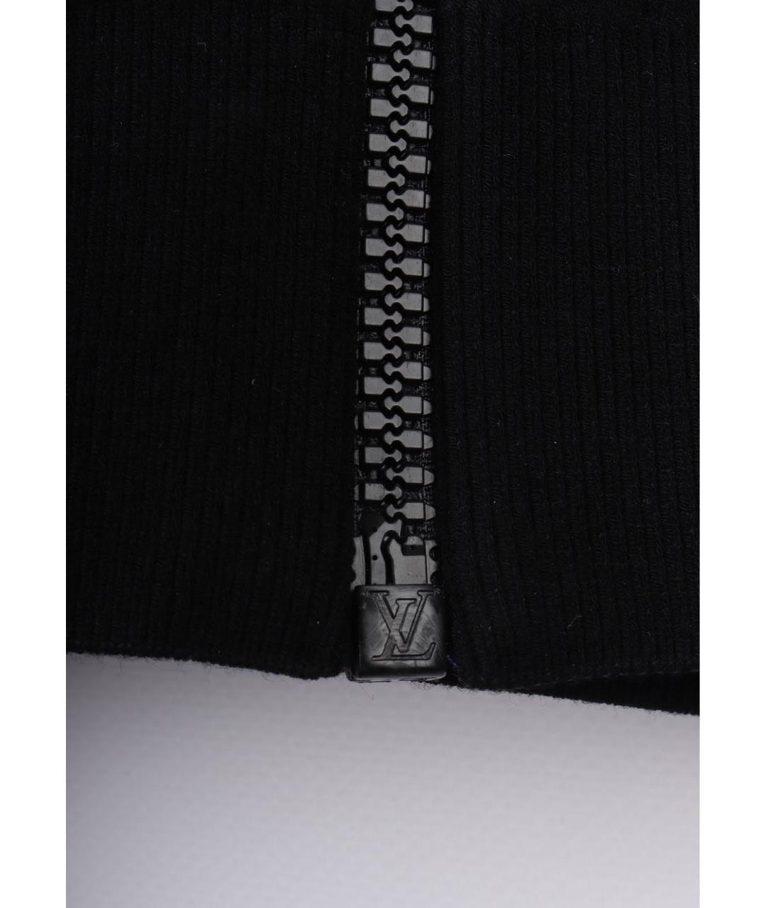 LOUIS VUITTON Черный вискозный кардиган, фото 8