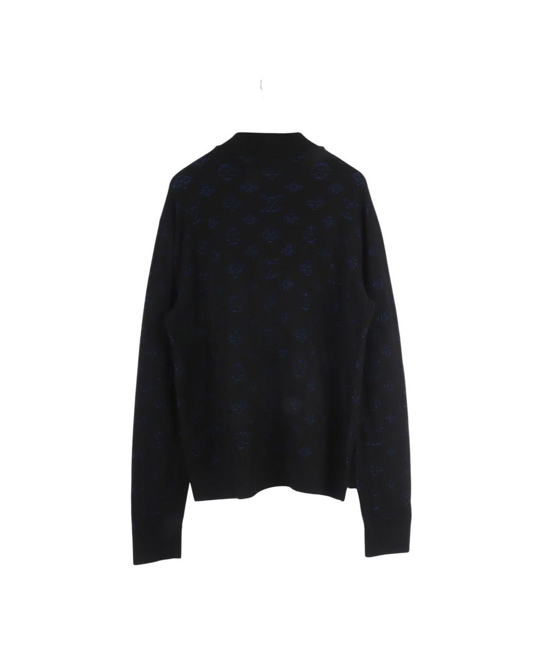 LOUIS VUITTON Черный вискозный кардиган, фото 3