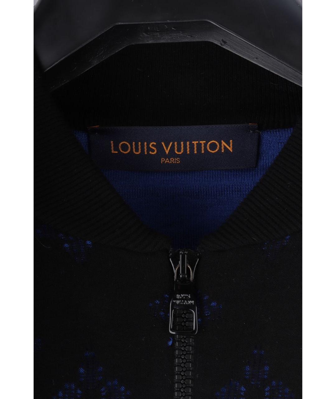 LOUIS VUITTON Черный вискозный кардиган, фото 4