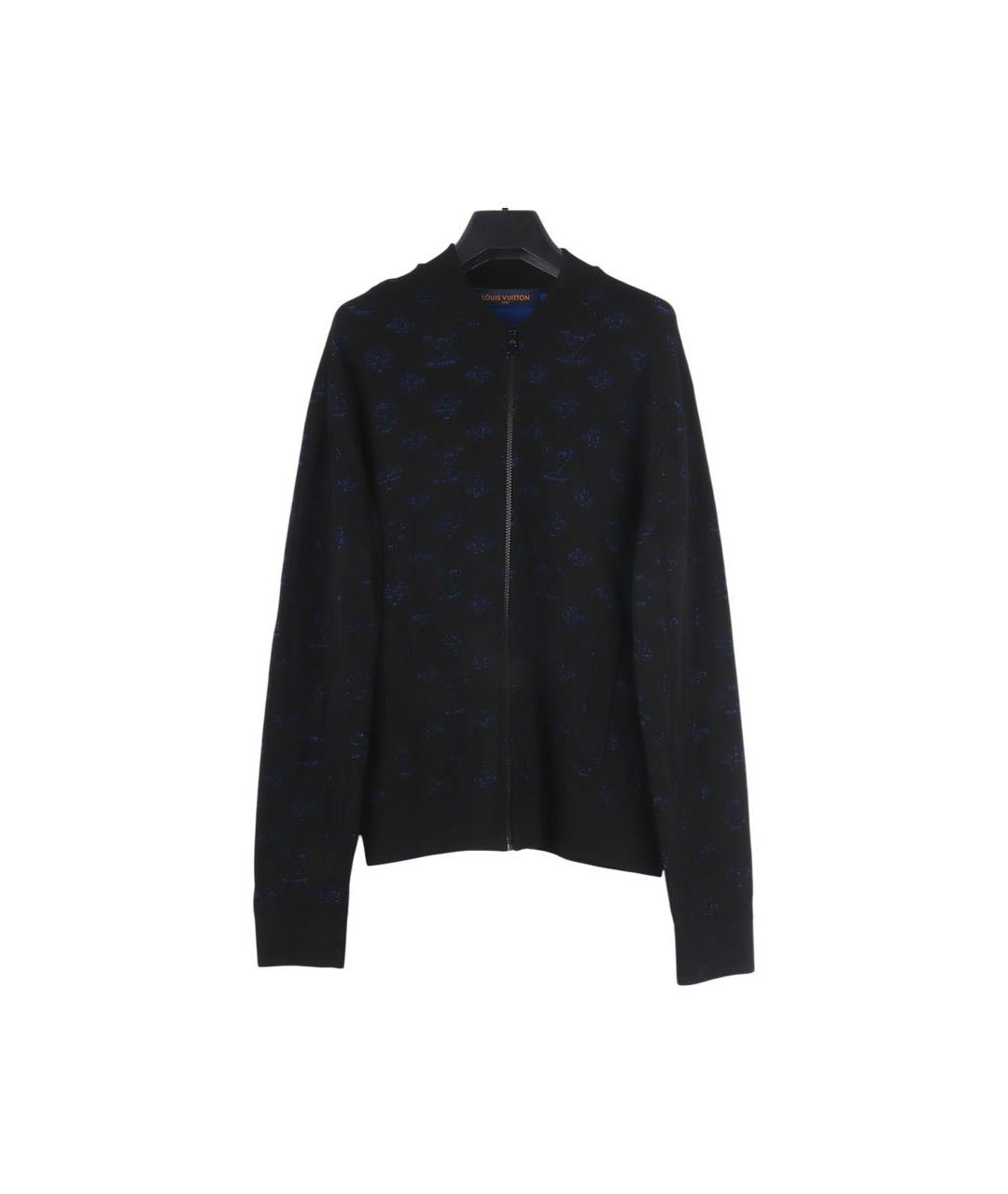 LOUIS VUITTON Черный вискозный кардиган, фото 2