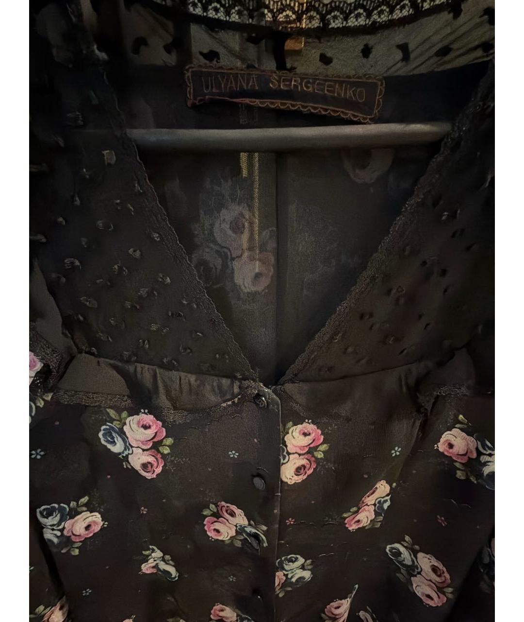 ULYANA SERGEENKO Мульти шелковое коктейльное платье, фото 3