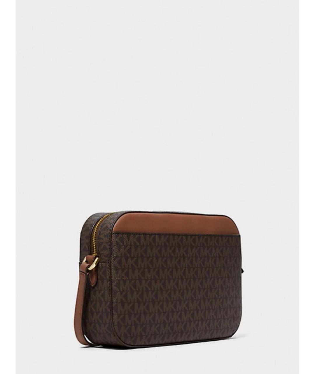 MICHAEL KORS Коричневая сумка через плечо из искусственной кожи, фото 2