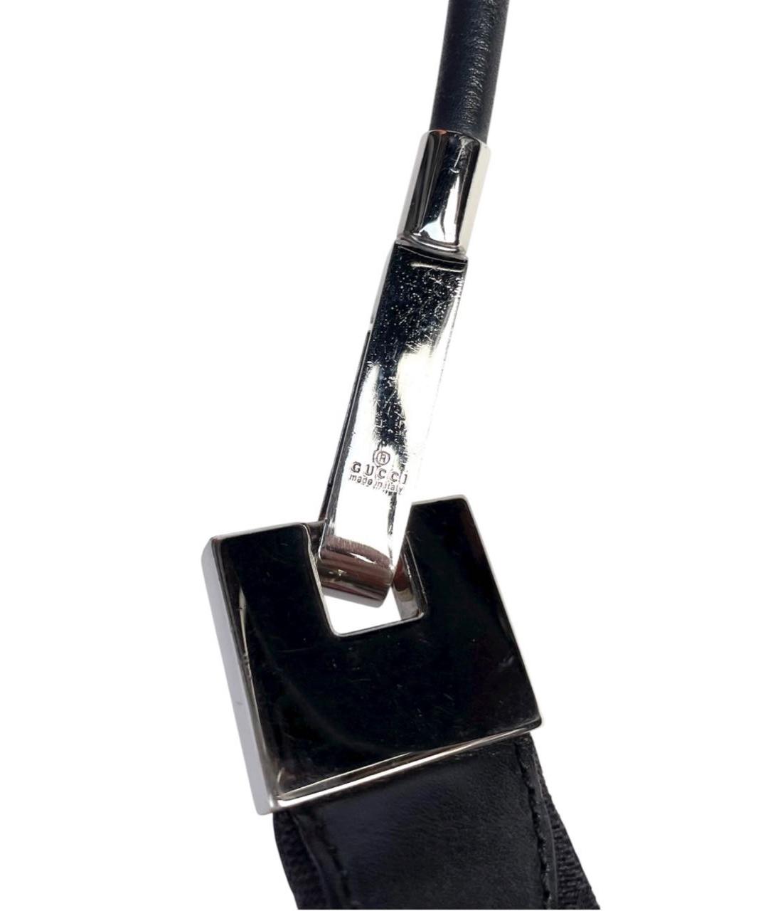 GUCCI Черная тканевая сумка через плечо, фото 5