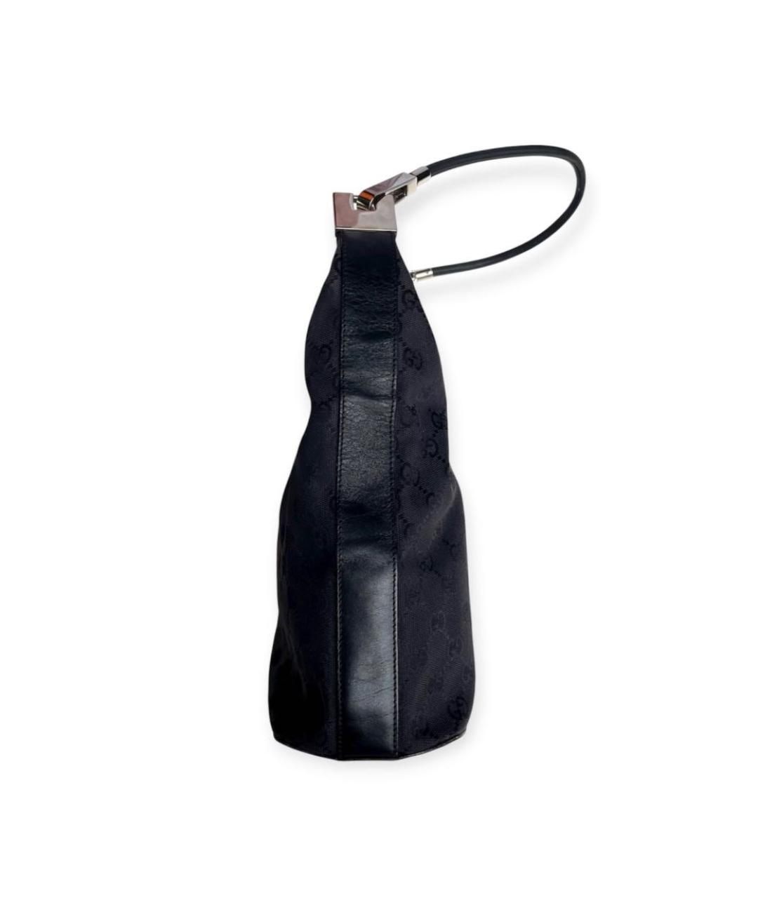 GUCCI Черная тканевая сумка через плечо, фото 3