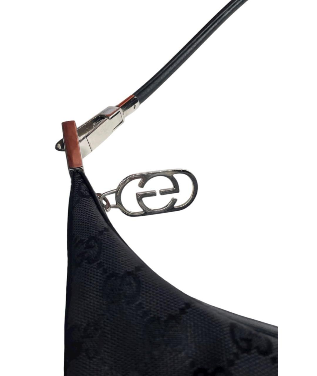 GUCCI Черная тканевая сумка через плечо, фото 4