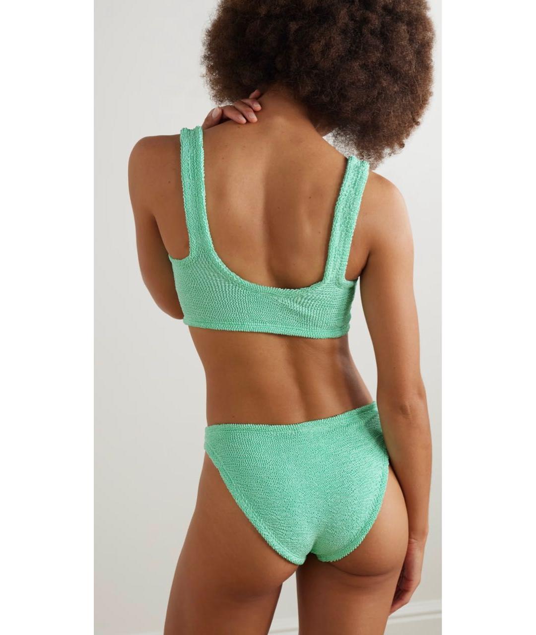 HUNZA G Салатовый полиэстеровый купальник, фото 2