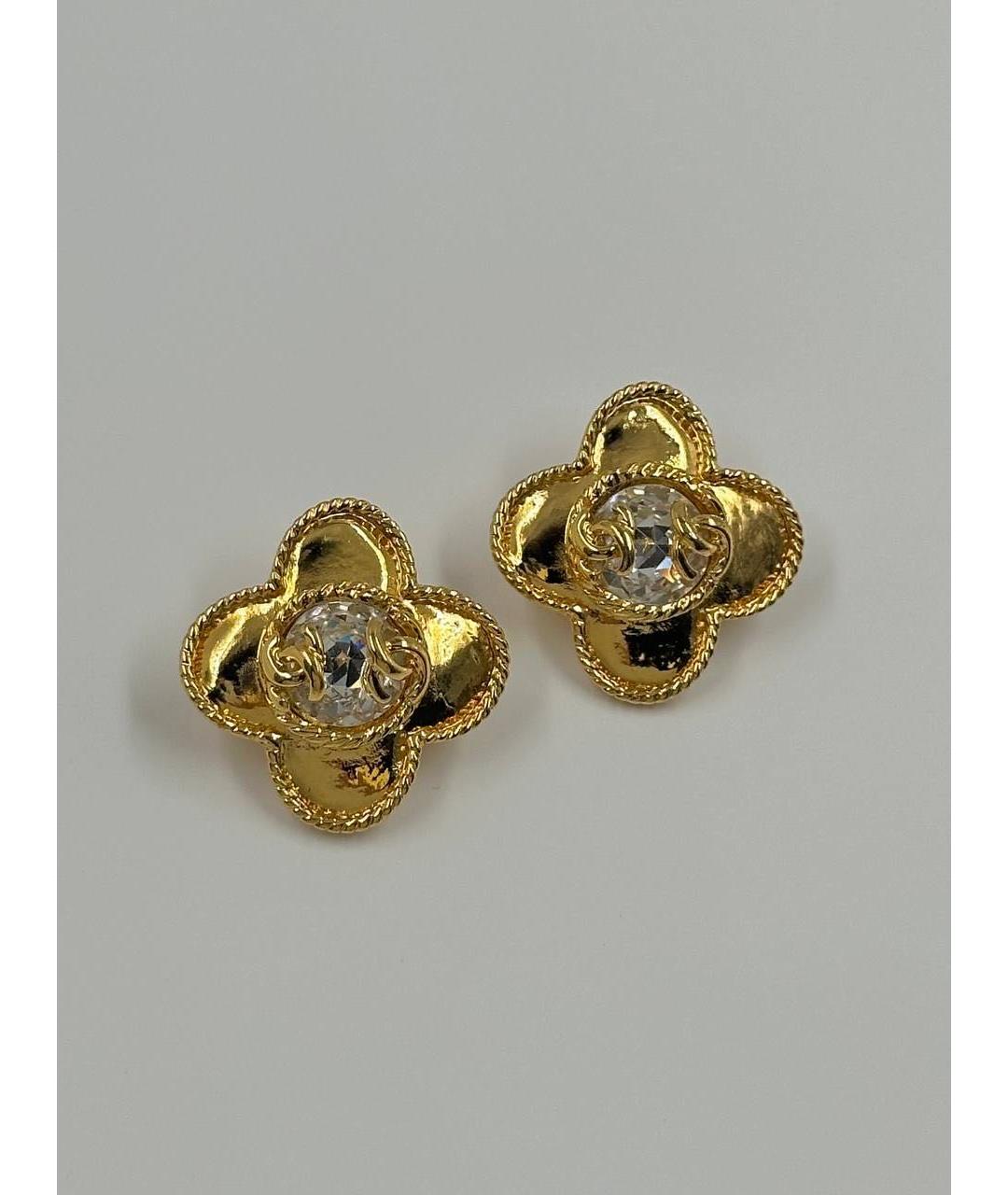 CHANEL Золотые позолоченные клипсы, фото 7