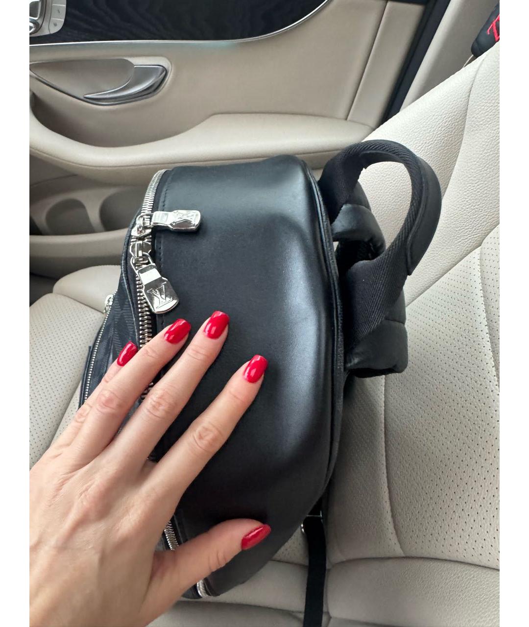 LOUIS VUITTON Черный рюкзак, фото 3