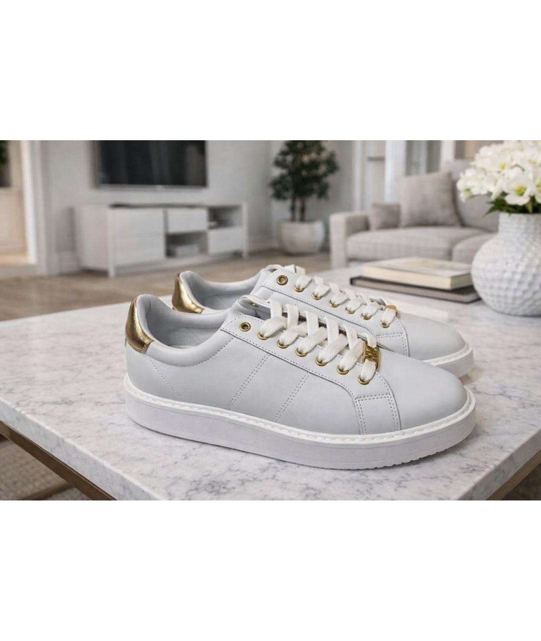 RALPH LAUREN Белые кожаные кроссовки, фото 3