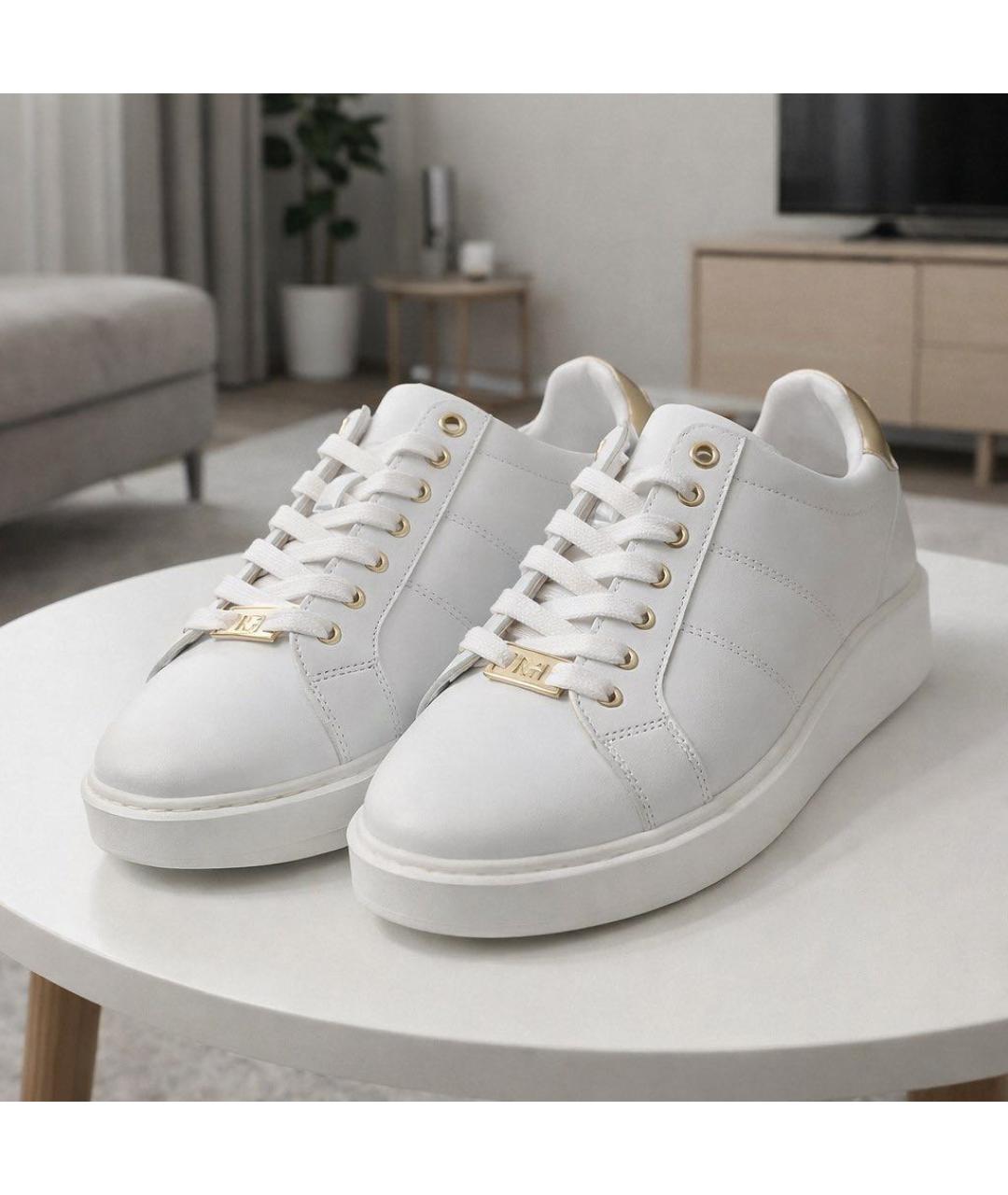 RALPH LAUREN Белые кожаные кроссовки, фото 7